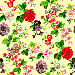 Beautiful Flower Fabric Design
