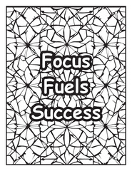 Printable coloring page: Mosaic pattern to color: Positive words