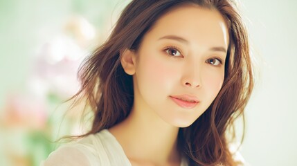 Fototapeta premium 美しい肌の女性