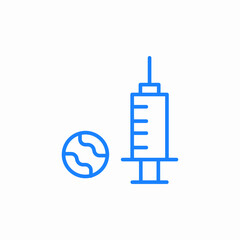 injection medicine icon sign vector