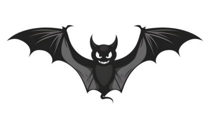 Cartoon Bat Illustration, isolated on transparent background