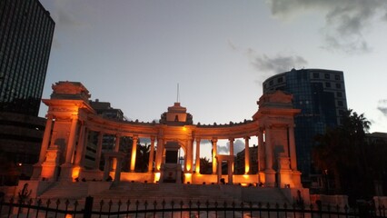 Fototapeta premium Scenic beach view along the North Coast of Egypt during golden hour