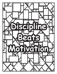 Printable coloring page: Mosaic pattern to color: Good vibes quote