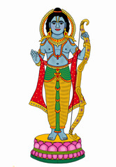 hand drawn digital art of lord ram
