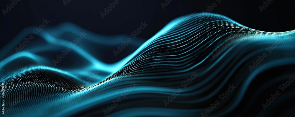 Poster modern digital abstract 3d background. can be used in the description of network abilities, technolo