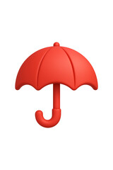 3D Red Umbrella High quality Realistic image