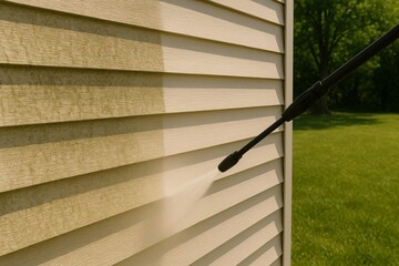 Summer Pressure Washing to Remove Mildew