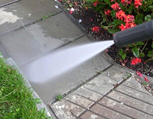 Spring Pressure Washing to Remove Pollen and Mud