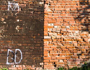 Brick Wall Pressure Washing Before and After