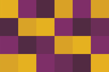 Alternating pattern of mustard yellow and dark purple squares in a grid arrangement with soft lighting