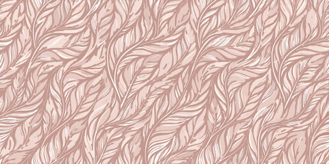Elegant blush pink feather pattern background © Ramanath