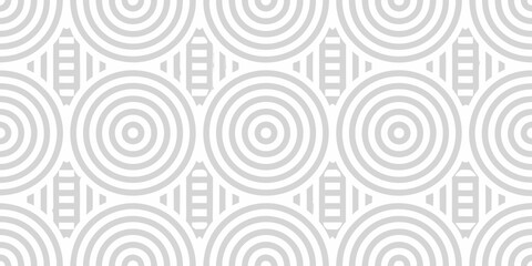 Seamless geometric pattern of concentric circles and rectangles