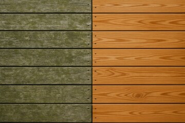 Wooden Deck Before and After Pressure Washing