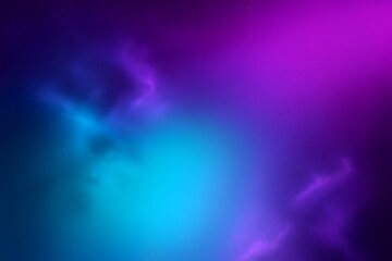 Ethereal Cosmic Nebula Background in Cyan, Magenta, and Purple