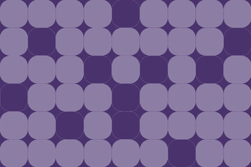 A repeating pattern of rounded squares in two shades of purple creating a geometric background design