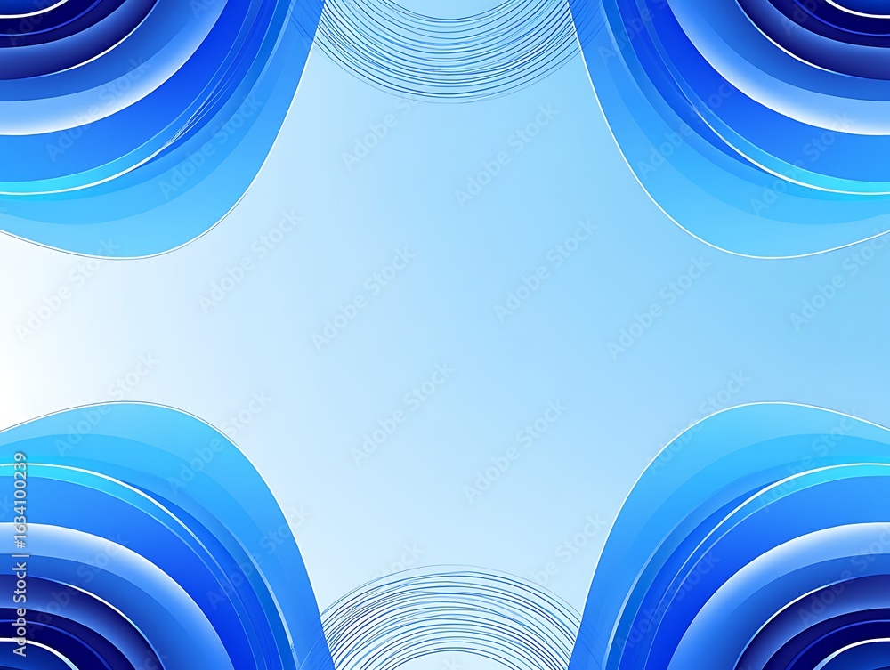 Poster abstract blue gradient background with circular layers and subtle textures perfect for modern design