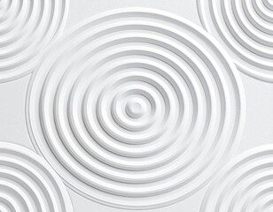 Obraz premium Abstract White Circle Pattern Background