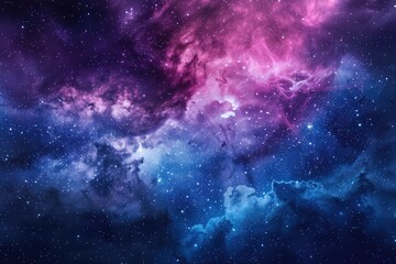 Fototapeta premium Premium Quality Picture of Nebula and Stars Over Desert Sand Dunes at Night