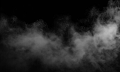 Ethereal fog rolling in on a dark night for mystery, suspense, or atmospheric overlays for your...