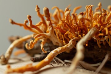 Cordyceps mushroom fungus plant.