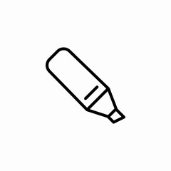 marker pen highlighter icon sign vector