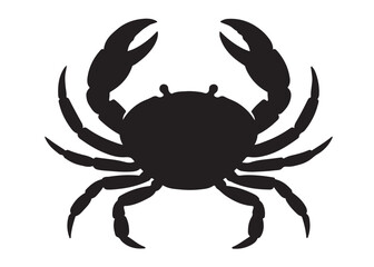 crab logo silhouette vector illustration design, seafood crab logo silhouette vector, black crab silhouette vector logo, crab logo silhouette animal sea crab logo vector silhouette on white background