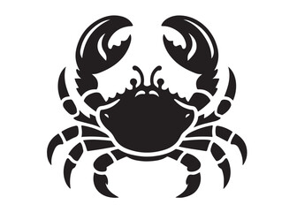 crab logo silhouette vector illustration design, seafood crab logo silhouette vector, black crab silhouette vector logo, crab logo silhouette animal sea crab logo vector silhouette on white background