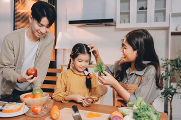 Family spends their free time together