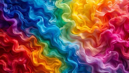 An Abstract Background of Flowing and Marbled Colors