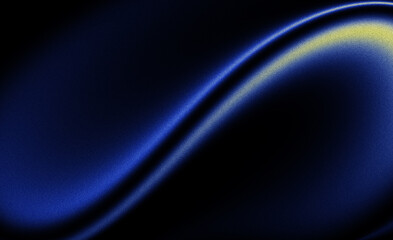 Dark blue yellow black color gradient background, futuristic banner design, grainy texture effect, blurred neon color flow.
