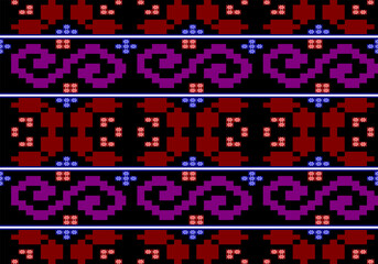 Fototapeta premium Abstract ethnic geometric pattern design for background or Wallpaper.