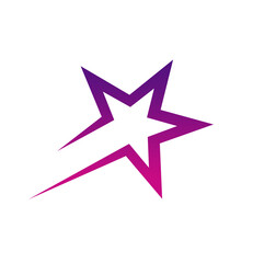 gradient star icon on white background