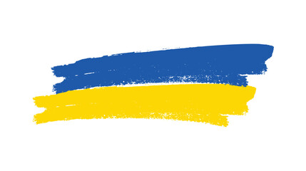 Ukrainian national flag in grunge style