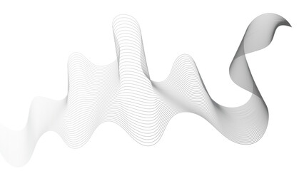 Abstract backdrop with grey wave gradient lines
