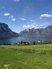 Aurlandfjord view from winjum apratment in flåm