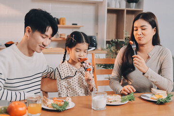 Family spends their free time together