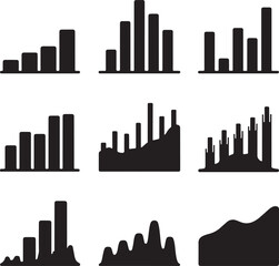 Bar graphs and wave charts bar chart data visualization