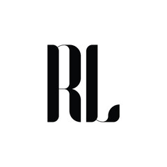 RL monogram logo design letter text name symbol monochrome logotype alphabet character simple logo