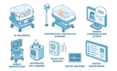 Innovative baby care technology in healthcare: ai incubator, digital nurse boards, and more