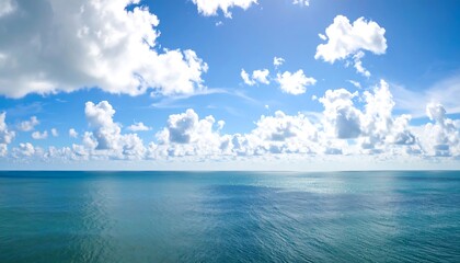 Obraz premium Wide ocean view, clear sky