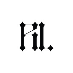 RL monogram logo design letter text name symbol monochrome logotype alphabet character simple logo