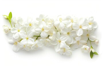 Fototapeta premium High Resolution of Photo of Jasmine Flower Isolated on White Background