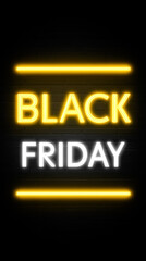 Obraz premium Neon sign that says Black Friday