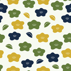 和柄のシームレスパターン