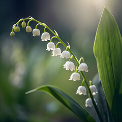 lily of the valley white back