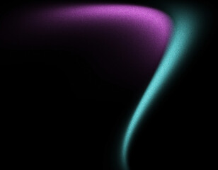 Cover header wallpaper design,black pink blue color flow, dark noise texture, abstract background, grainy wave.