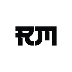 RM monogram logo design letter text name symbol monochrome logotype alphabet character simple logo