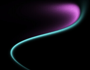 Cover header wallpaper design,black pink blue color flow, dark noise texture, abstract background, grainy wave.
