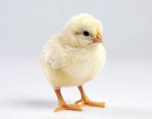 Obraz premium baby chicken on white background