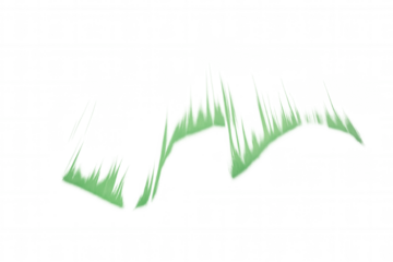 Northern lights dancing across a transparent background, creating a stunning effect for seamless overlays on videos or photos